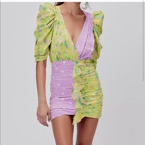 Dubois Mix Print Mini Dress